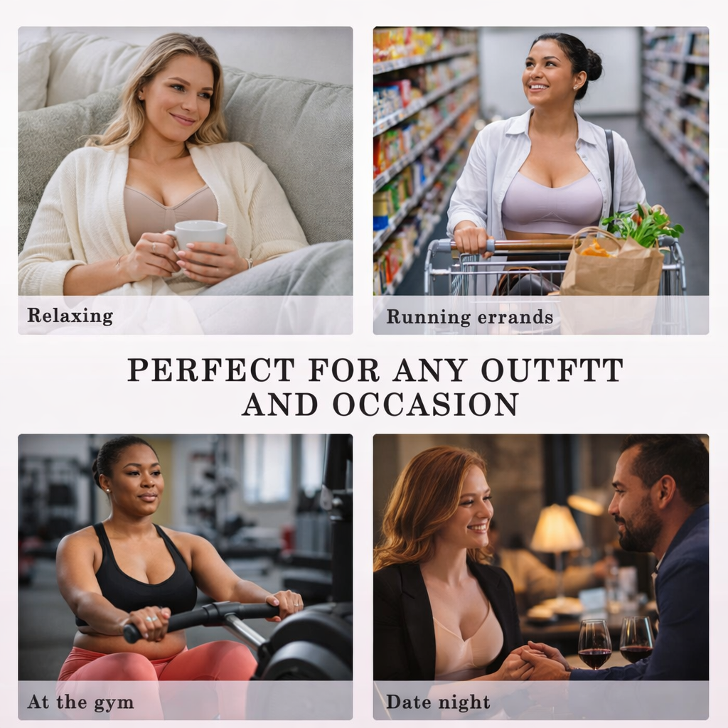 Avela Jelly Wireless Bra – Full Coverage, No Underwire, Cooling Comfort Fabric